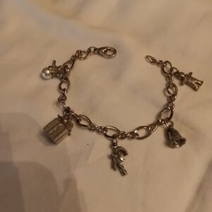 Silver  Charm Bracelet with Charms